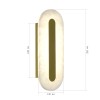 SL6139.201.01 Светильник настенный ST-Luce золотистый/белый LED 1*6W 3000K GEOM