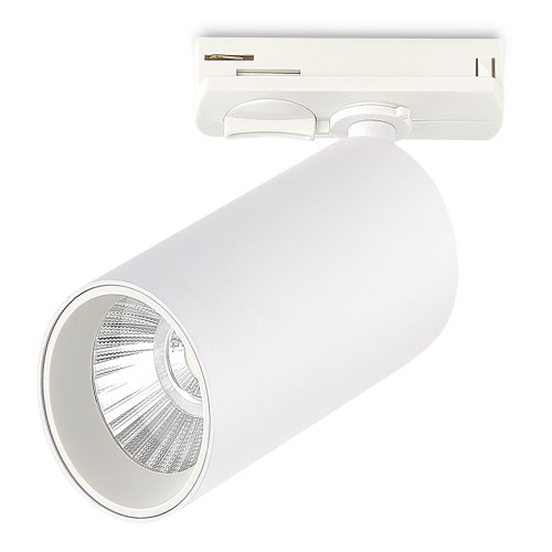 ST382.546.10.TRIAC Св-к трек. Белый LED 1*10W 4000K 900Lm Ra>90 36 IP20 DxH- 220V Однофазная трековая система