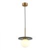 SL1191.363.01 Светильник подвесной ST-Luce Латунь/Латунь, Зеленый G9 LED 1*5W 4000K NEBULA