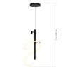 SL6102.403.16 Светильник подвесной ST-Luce Черный/Белый LED 1*16W 3000K SAGRATO