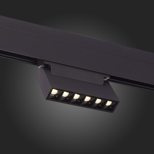ST364.446.06 Магнитный трековый светильник Черный LED 1*6W 4000K 532Lm Ra>80 36° IP20 L120xW22xH108 SKYLINE 48