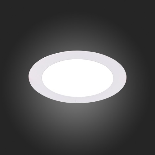 ST210.548.08 Св-к встр. Белый LED 1*8W 4000K 640Lm Ra80 110° IP20 D120xH30 220-240V Встраиваемые светильники