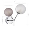 SLE1107-101-02 Светильник настенный Хром/Белый, Серый G9 LED 2*5W 4000K MALTE