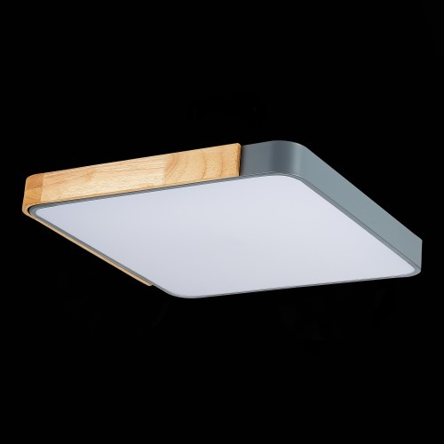 SLE201272-01 Светильник потолочный Серый, Светлое дерево/Белый LED 1*42W 3000K/4000K/6000K FESTA