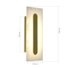 SL6139.221.01 Светильник настенный ST-Luce золотистый/белый LED 1*6W 3000K GEOM