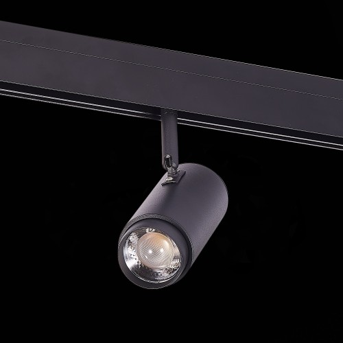 ST357.436.06 Магнитный трековый светильник ZOOM Черный LED 1*6W 3000K 667Lm Ra>80 10-60° IP20 L137xW SKYLINE 48