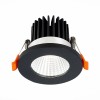 ST704.448.10 Св-к встр. Черный LED 1*10W 4000K 900Lm Ra>90 38° IP20 D80xH60 170-240V Встраиваемые светильники