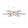SLE6006-502-07 Светильник потолочный Белый/Белый LED 7*12W 3000K/4500K/6000K FAEMA