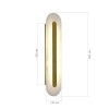 SL6139.211.01 Светильник настенный ST-Luce золотистый/белый LED 1*12W 3000K GEOM