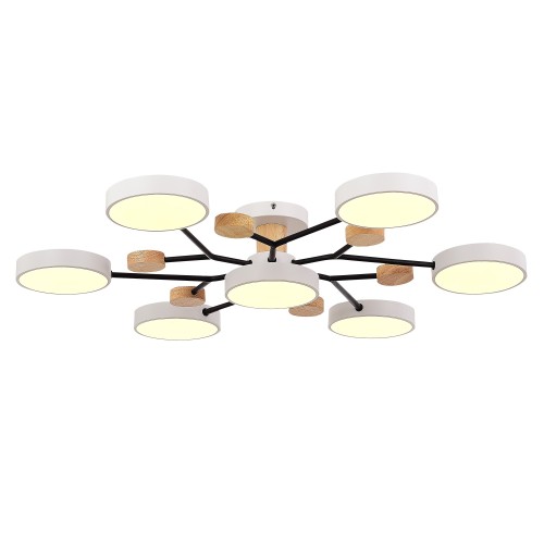 SLE6006-502-07 Светильник потолочный Белый/Белый LED 7*12W 3000K/4500K/6000K FAEMA