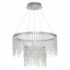 SL6201.103.55 Люстра подвесная ST-Luce Серебристый/Прозрачный LED 1*55W 3000K/4000K/6000K VEGA