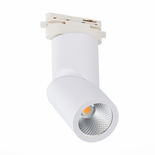 ST650.536.10 Св-к трек. Белый LED 1*10W 3000K 800Lm Ra>90 38° IP20 D60xH190 165-265V Однофазная трековая система