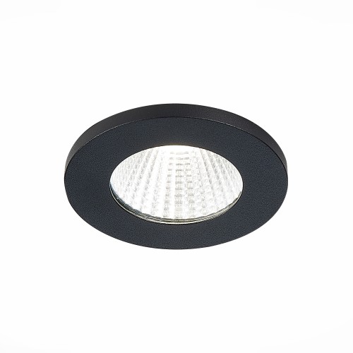 ST704.448.10 Св-к встр. Черный LED 1*10W 4000K 900Lm Ra>90 38° IP20 D80xH60 170-240V Встраиваемые светильники
