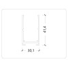 Накладной трековый широпровод белый 3M, AM541 3M WH SMART
